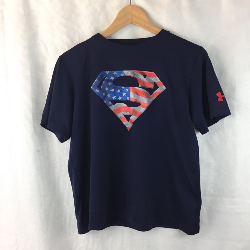 Under Armour Heatgear Superman/America Logo